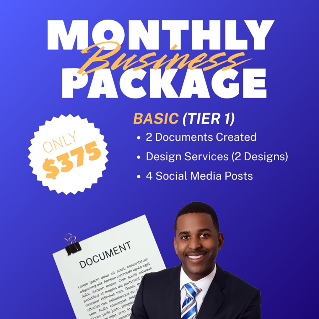 Basic Monthly Package $375